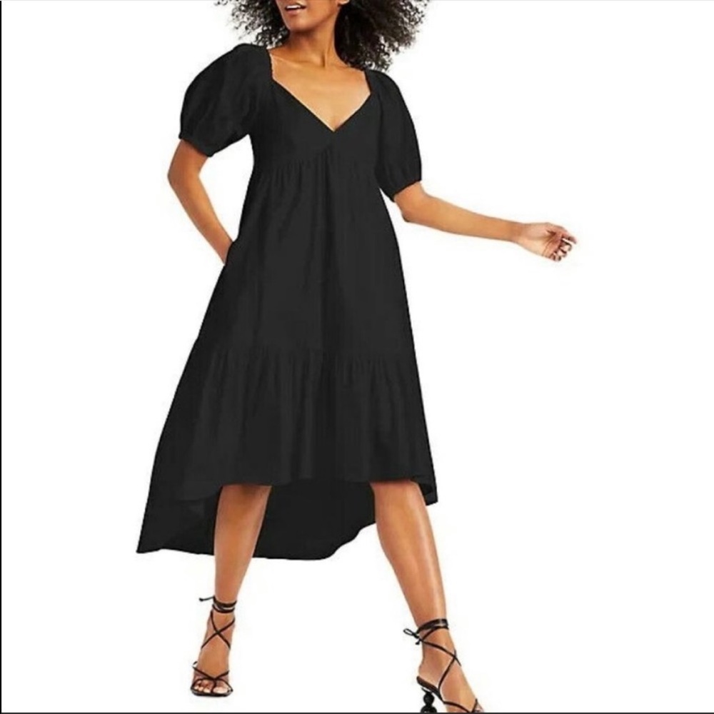 INC International Concepts Black Hi-Low Dress